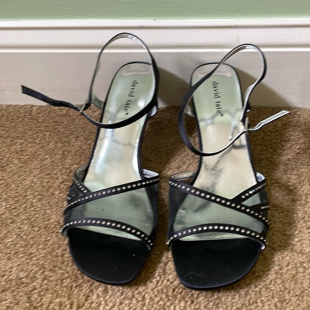 David Tate open toe pumps, worn just a few times